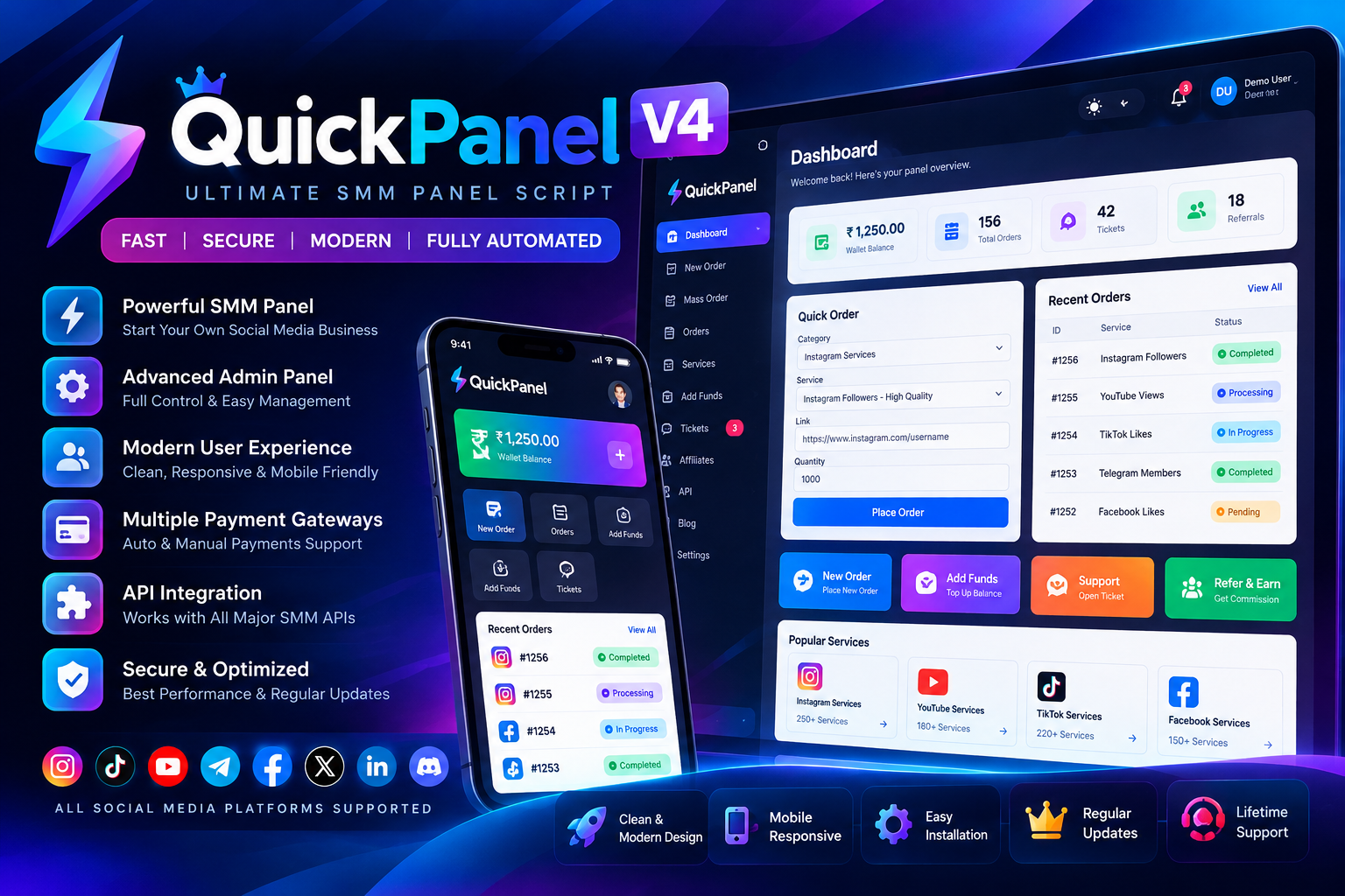 QuickPanel V4 Script preview