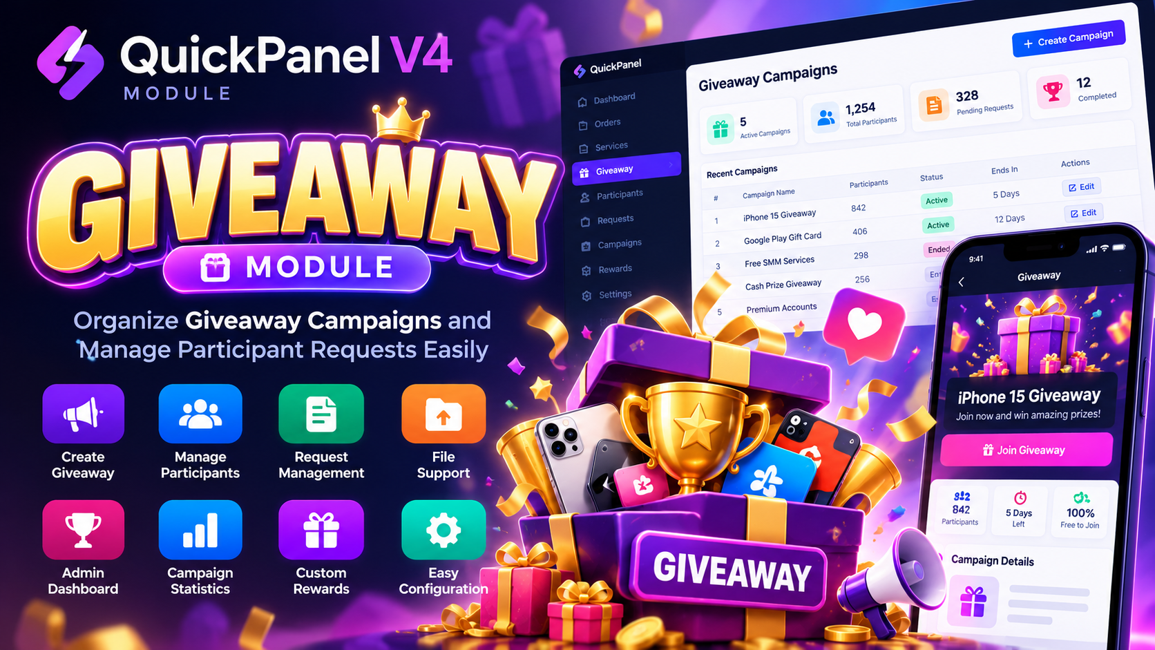 Giveaway – Giveaway Campaign Management Module preview